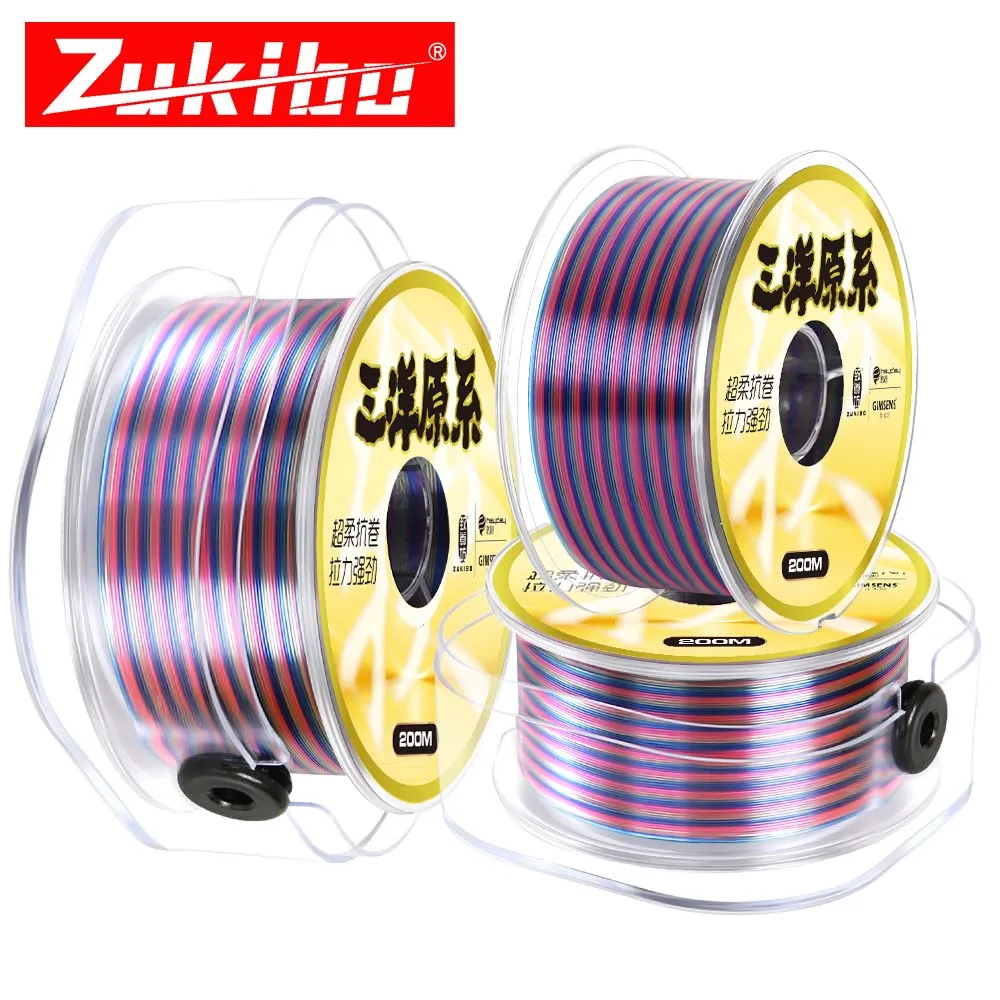 ZUKIBO Sanyo Monofilament Fishing Line,Japanese Material,High Abrasion Resistance,Low-Ductility and Memory, Mono Nylon Line