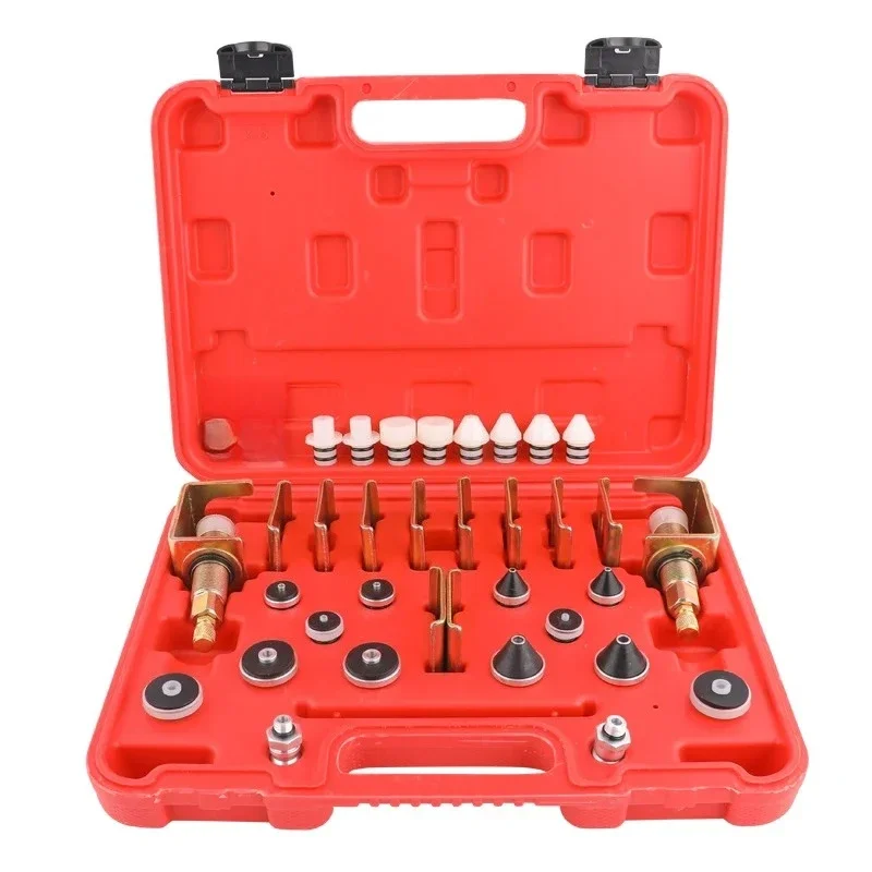 자동차 에어컨 누출 감지 도구 키트 알루미늄 합금 누출 씰링 테스트 원추형 플러그 누출 감지기 범용 모델