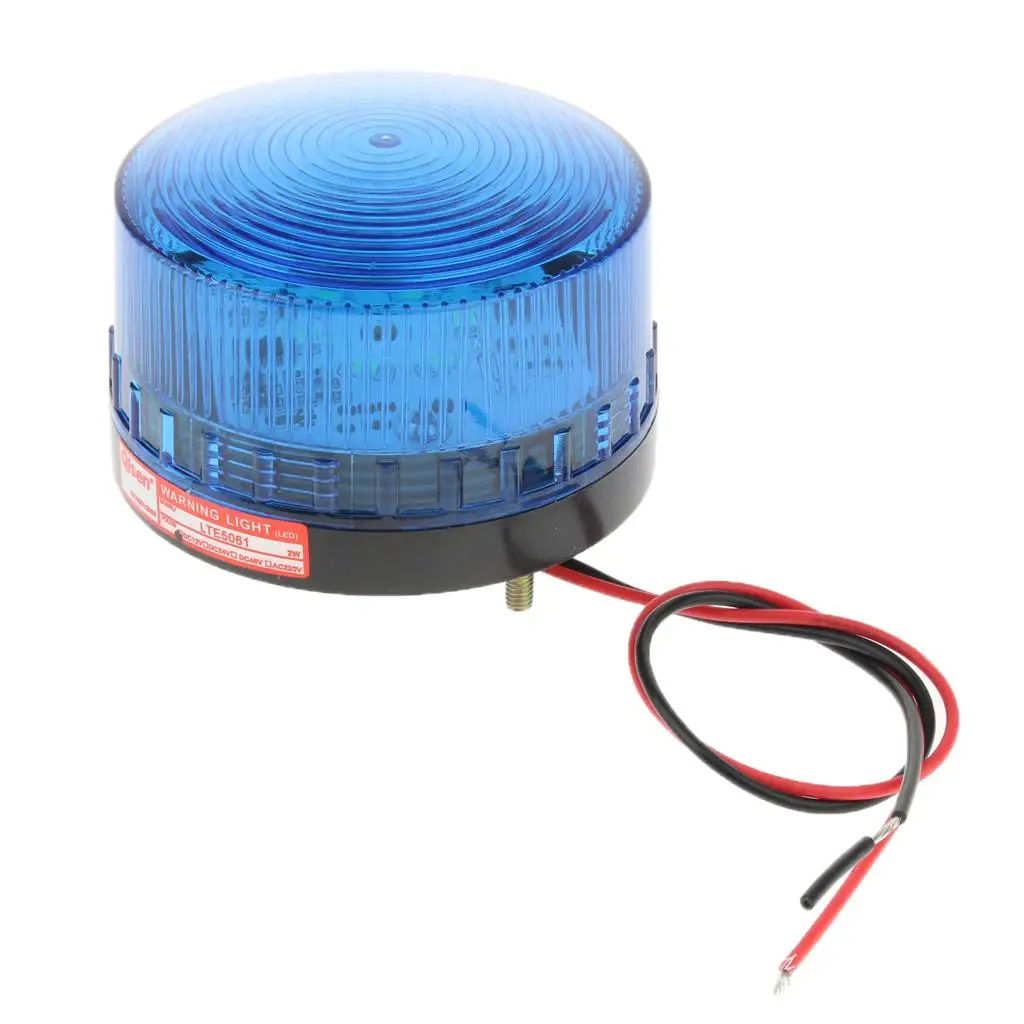 산업용 신호등 블루 LED 비콘 방수 스트로보스코픽 비상등 DC12V (항구 지역용)