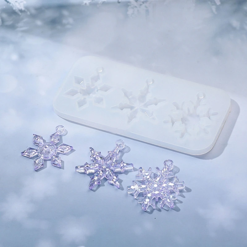  8 Pieces Snowflake Resin Molds Snowflake Silicone Molds Resin  Snowflake Molds DIY Casting Pendant Mold Snowflake Epoxy Molds for Xmas  Ornament DIY Crafts Decors : Arts, Crafts & Sewing