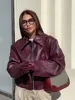 Street Leather Women's Jacket Vintage Fashion Zipper Long Sleeve Pu Female Coats 2024 Autumn Turn-down Collar Lady Outwears 1
