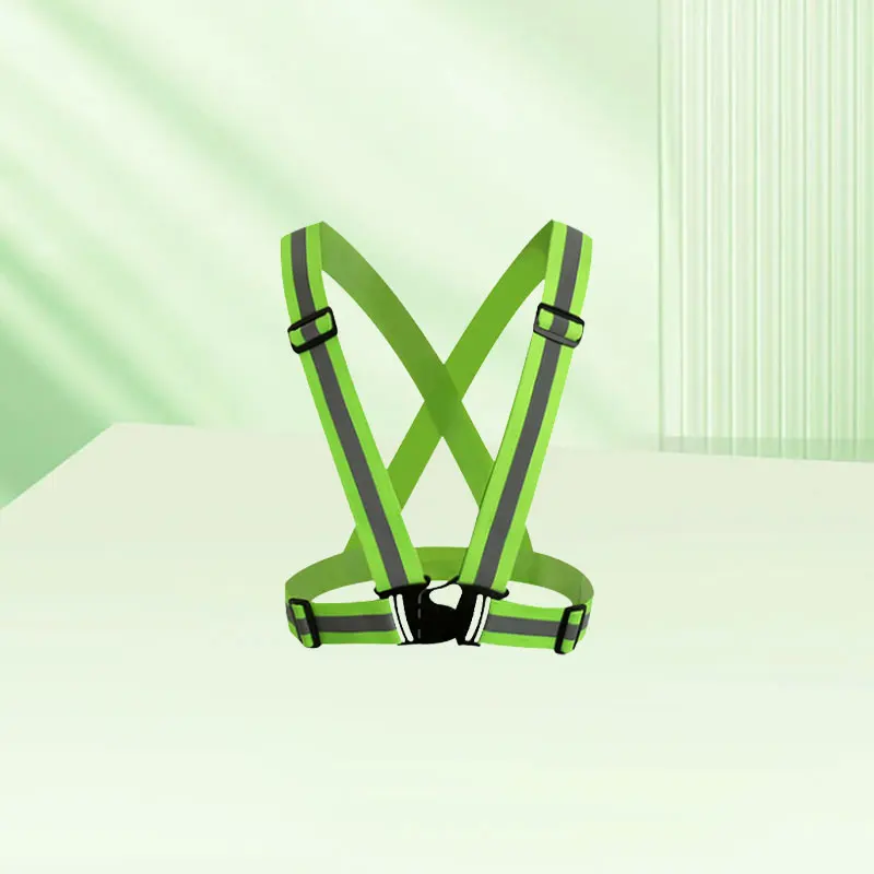 1PC Elastic Adjustable Waterproof Reflective Vest Safety Harness Night Running Traffic Night Construction Durable Safety Vest