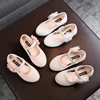 Children Girls Fashion Soft Sole Beans Shoes Pearl Flower Design Princess Style 4