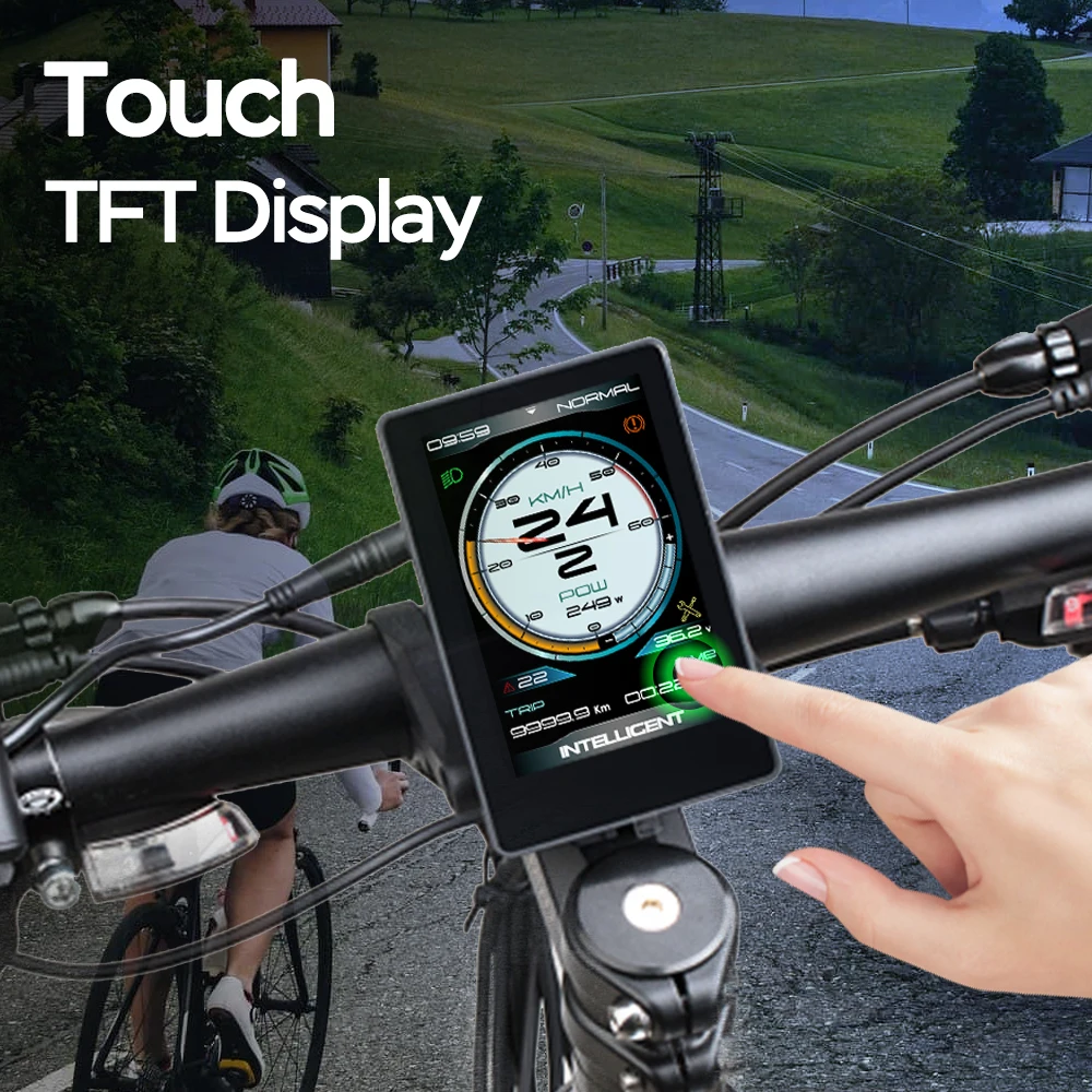 Écran LCD Couleur Pour Vélo électrique 36V-52V Avec Protocole BF-UART - Pour Moteur Central