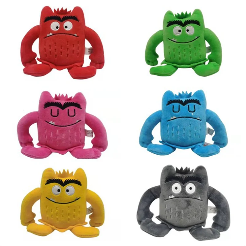 

6PCS/SET The Color Monster Plush Toys For Baby Appease Emotion 15CM Cotton Soft Stuffed Monster Dolls For Girls Boys Gift