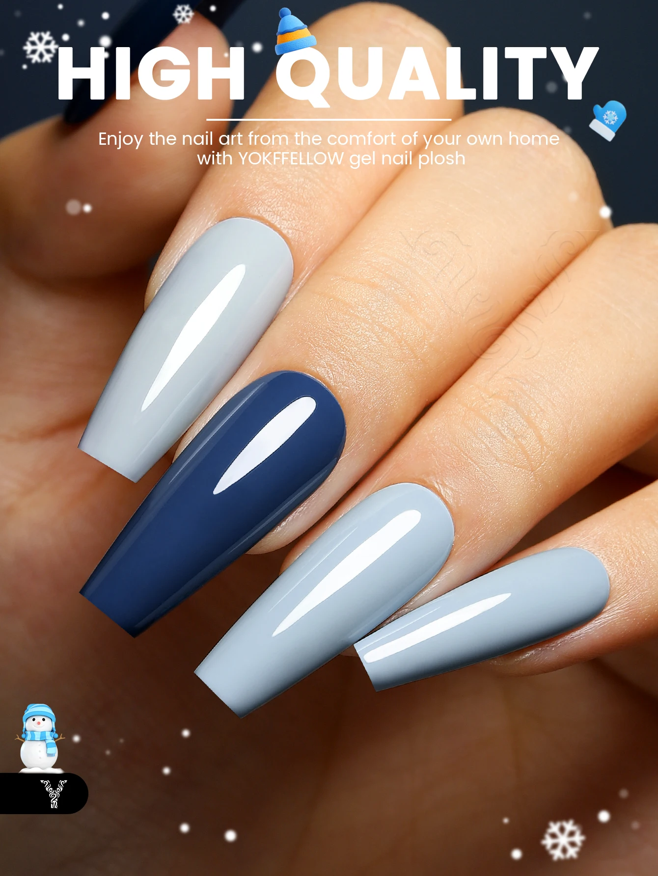 YOKEFELLOW Gel Nail Polish 10ml Nude Morandi Color Rich Pigment Soak Off Low Odor Long-Wear UV Led Gel Varnish for Nail Art Diy 4