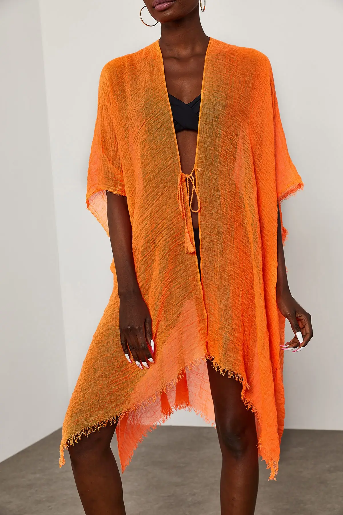 summer beach maxi dresses Beach Dress Pareo Female orange as well as ripwatered fabric pareo bikini bottom cover up