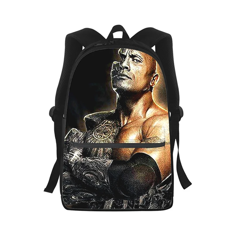Dwayne Douglas Johnson Men Women Backpack 3D Print Fashion Student School Bag Laptop Backpack Kids Travel Shoulder Bag