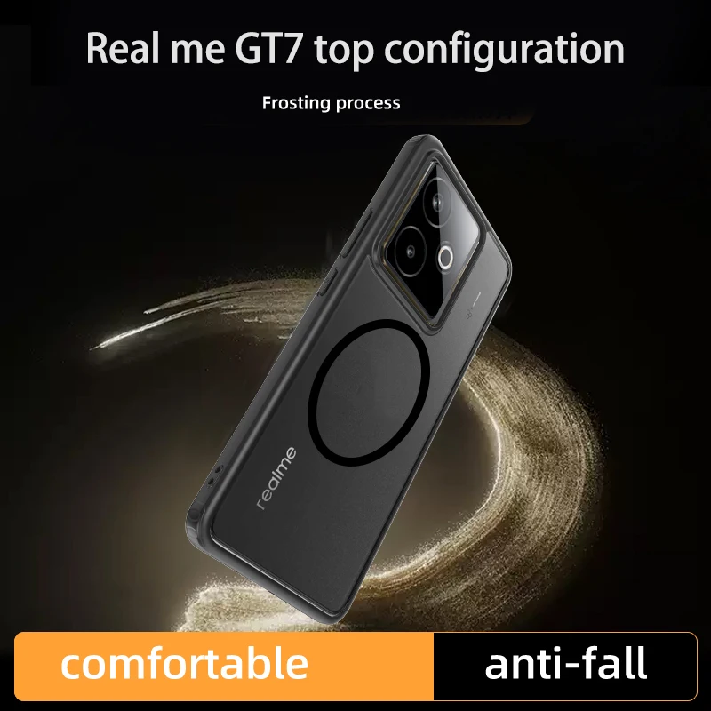 Luxury Matte Magnetic Case with Wireless Charging Compatibility