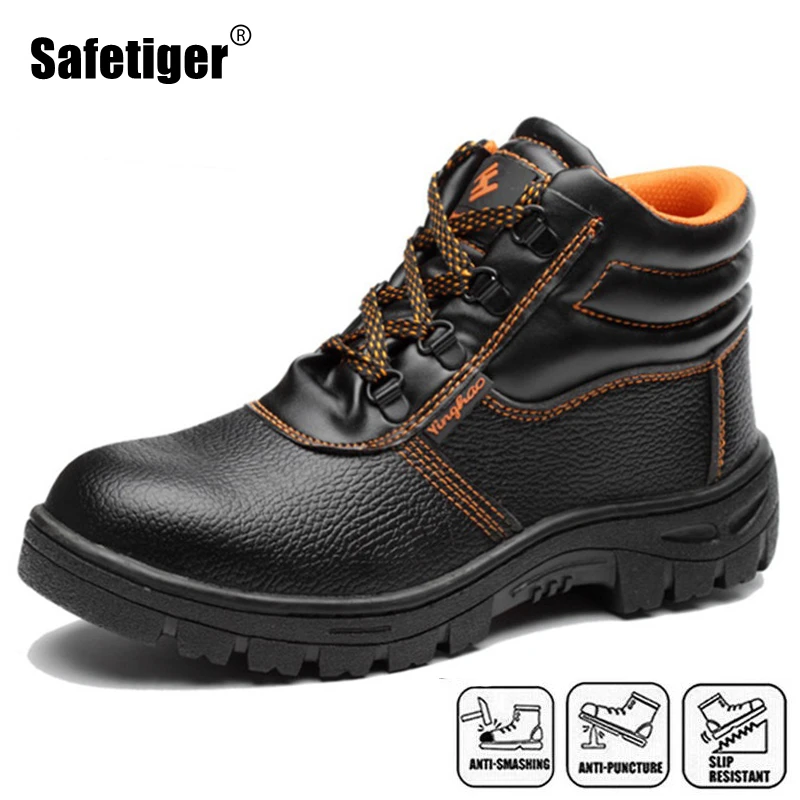 Zapatos de seguridad de alta calidad para hombre y botas de trabajo protectoras con punta acero, antigolpes, antipinchazos, para construcción|Calzado seguridad| AliExpress