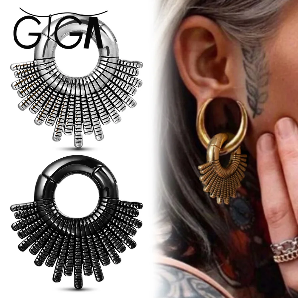 Magnetic Hinged Ear Weights - 0g & 2g Sizes, 316L Surgical Steel - Stretcher Expander Rings
