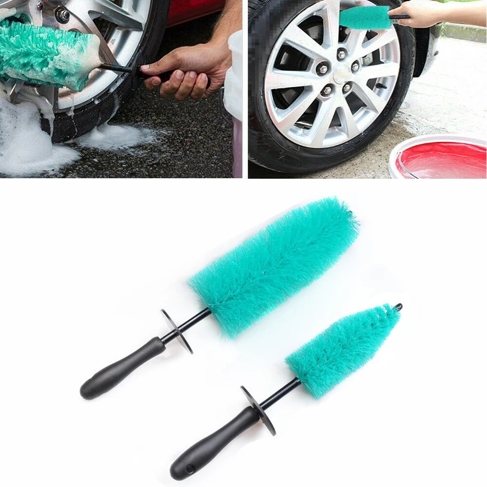 Wheel Brush Super Microfiber Premium Car Wash NonSlip Handle Easy To