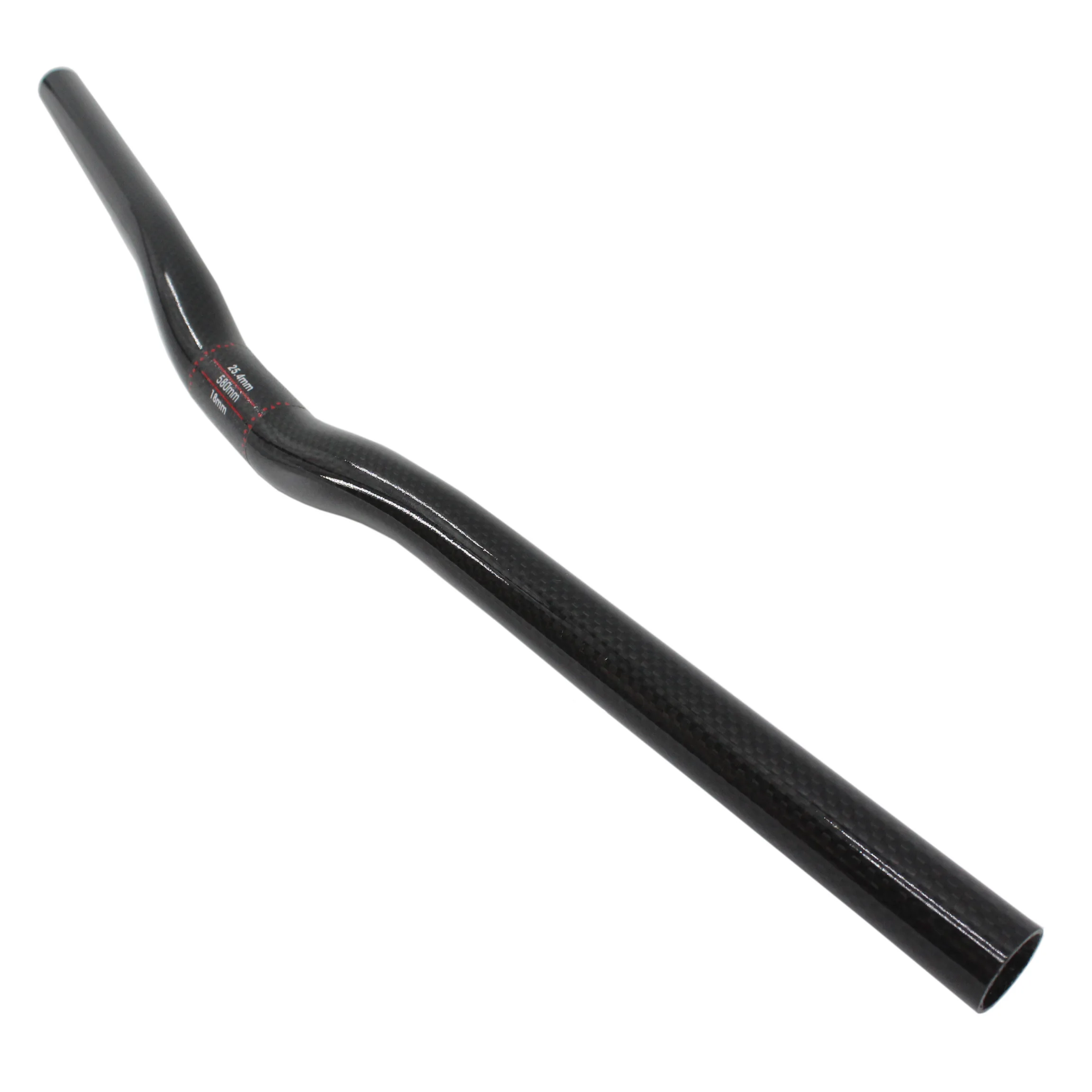 New Mountain bike 3K full carbon handlebar rise swallow shaped carbon bicycle handlebar MTB bike parts 25.4*580-720mm