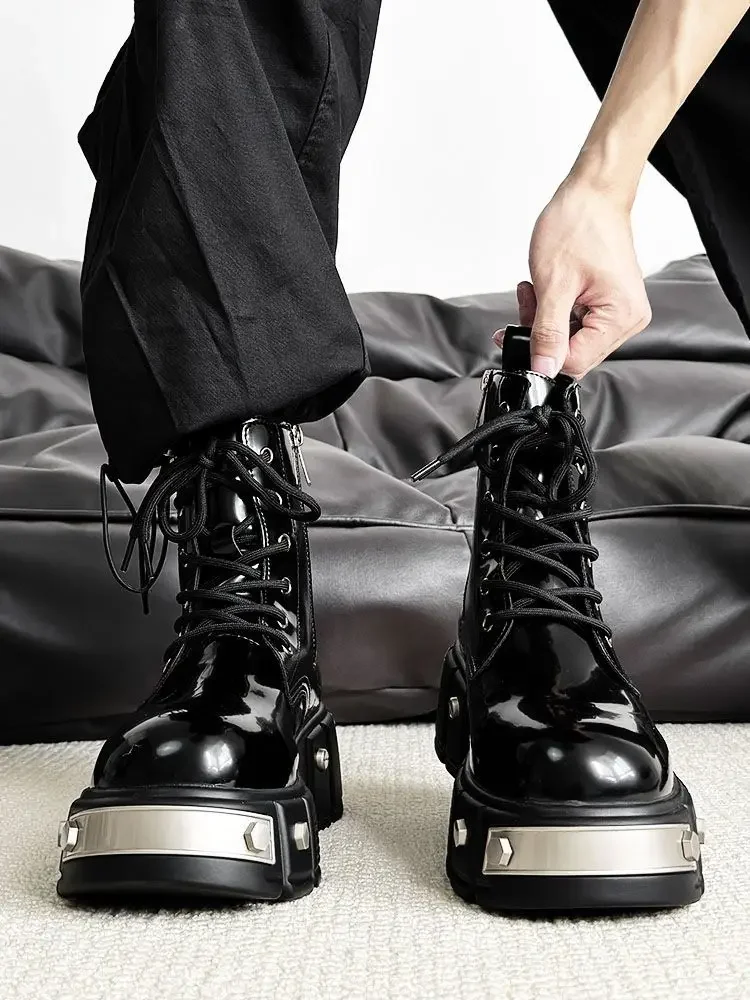 2025 Couple Platform Men's Punk Style European and American Zipper