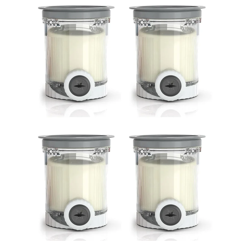 B82B-4X Pints And Lids For Ninja Swirl NC700 Series Ice Cream & Soft Serve Makers, Dishwasher Safe, XSK7PNTLD2