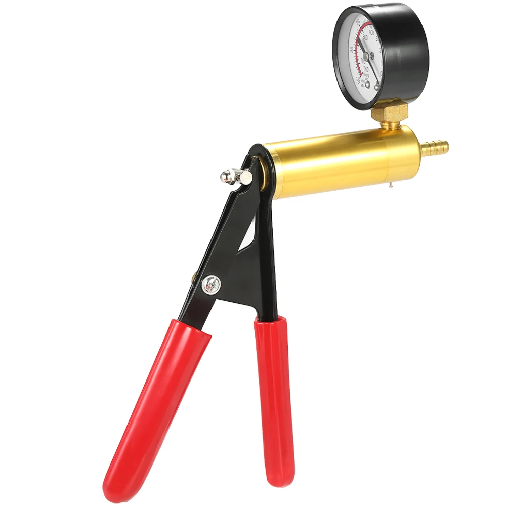 Manual Vacuum Bleeding Brake Fluid Bleeder Tools Vacuum Pistol Pump Tester Kit Aluminum Pump Pressure Gauge brake bleeder kit