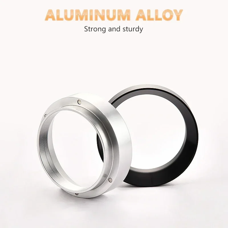 51mm/53mm/58mm Coffee Accessories Aluminum Magnetic Dosing Ring for Brewing Bowls Ground Coffee Concentrate Coffeeware Kitchen