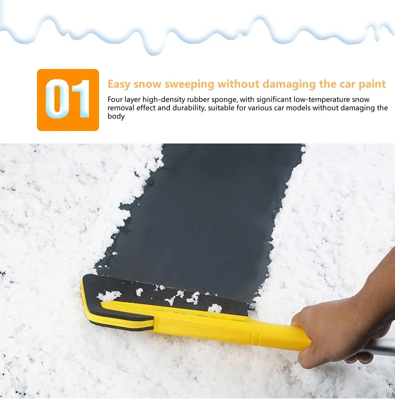 Extendable Car Snow Brush Winter Auto Scraper Tool