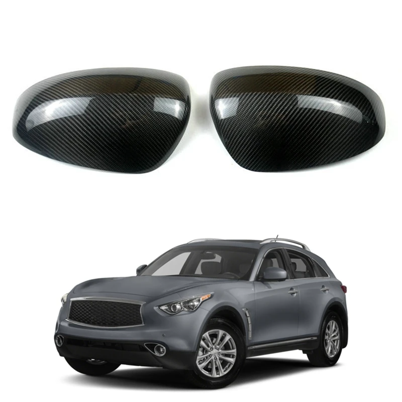 

For 2014-2017 Infiniti QX50 QX70 Carbon Fiber Side Mirror Covers Side Wing Mirror Cover Cap