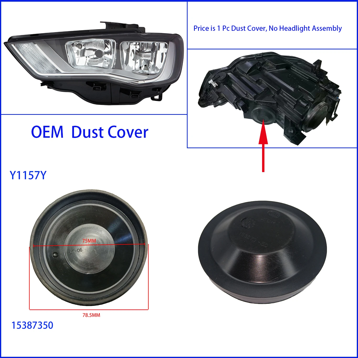 Couvercle Anti-poussière En Caoutchouc Souple Pour Phare De