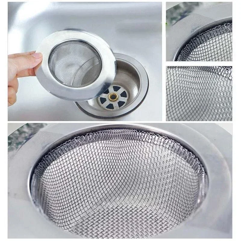 2pcs Fashion Stainless Steel Kitchen Appliances Sewer Convenient Filter Barbed Wire Kitchen Drains Strainers