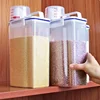 Plastic Cereal Dispenser Storages Boxs Kitchen Food Grain Rice Container Nice Kitchen Rice Storage Box Flour Grain Storages 3
