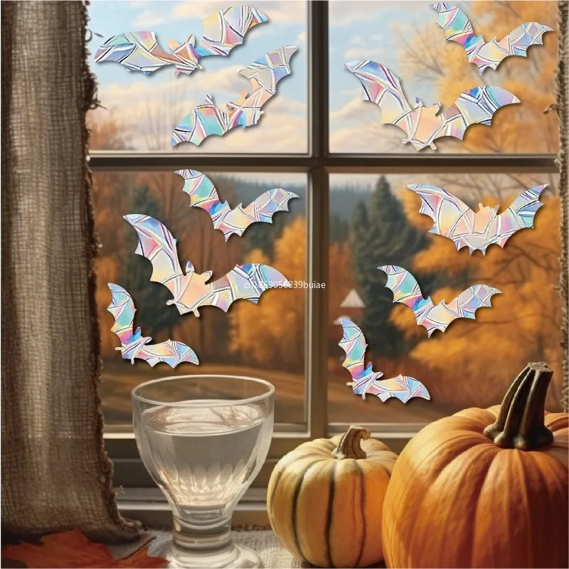 Wall Stickers Window Stickers Rainbow Prism Electrostatic Glass PVC Butterfly Static Suncatcher Decal