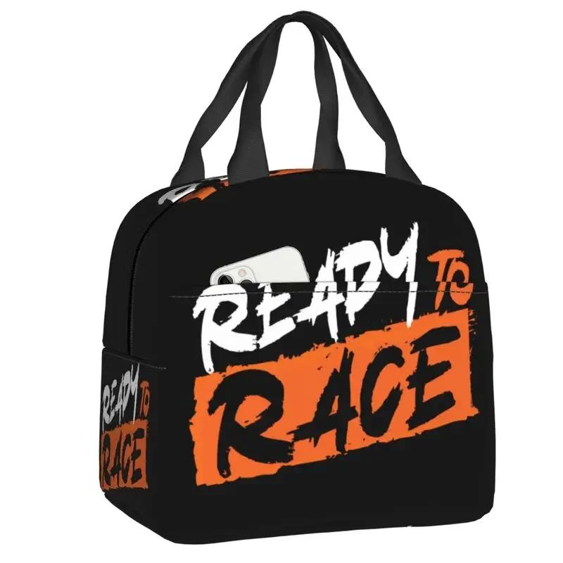 

Сумка-тоут женская с логотипом Ready To Race, Термосумка для обеда, битума, для мотокросса, для путешествий