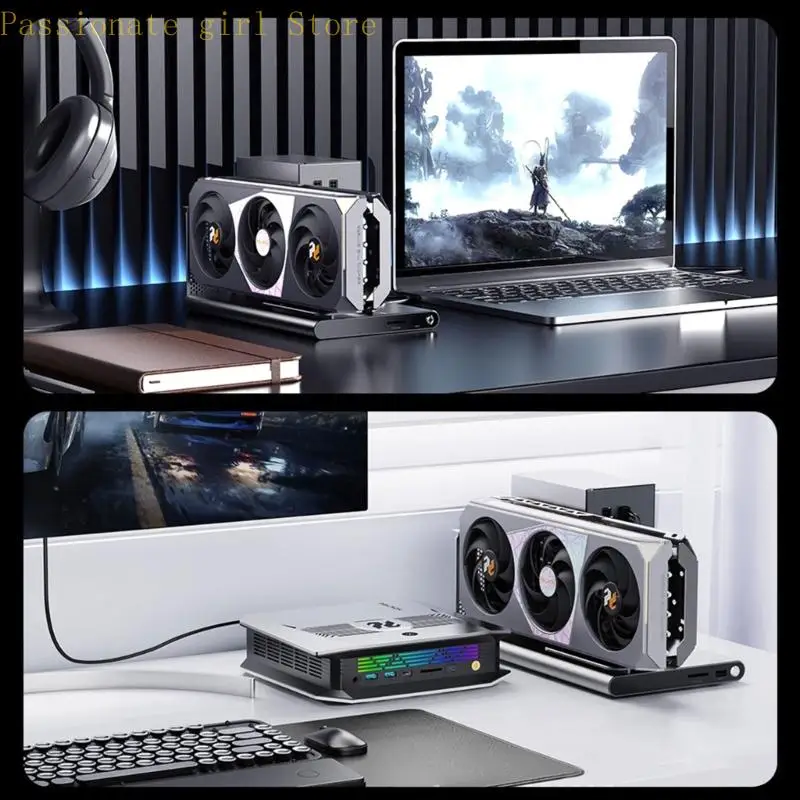 87HA 노트북 외부 GPU 설치를 위한 80Gbps 용량의 추가 Metal Streak 5 도크