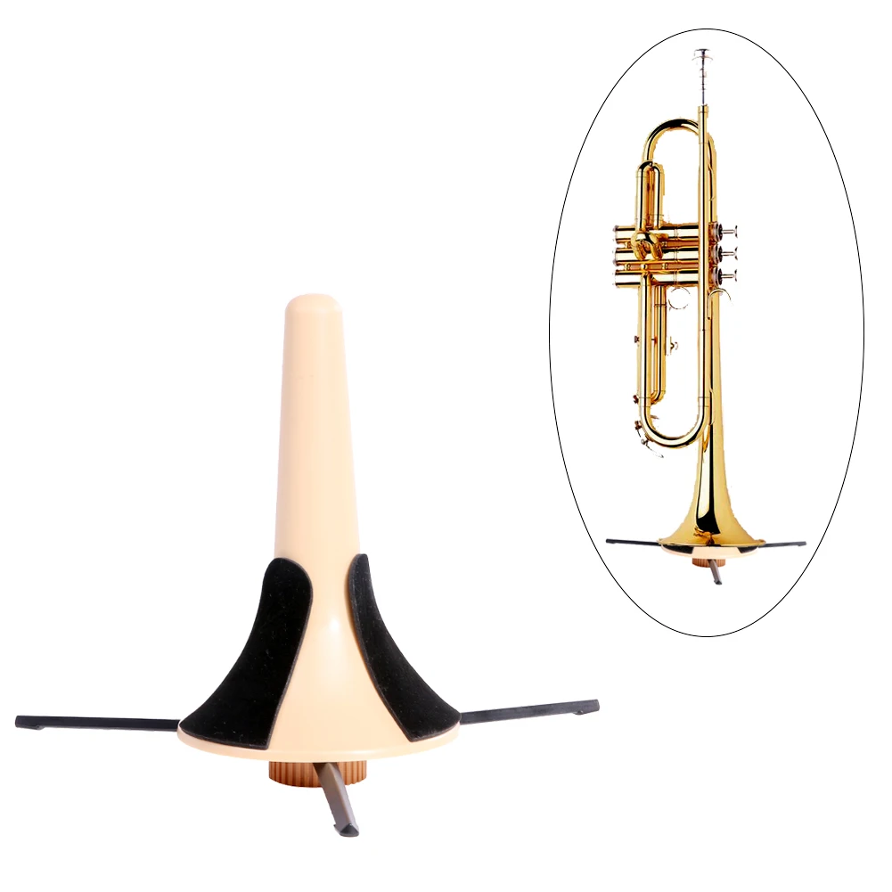 Trumpet Holder Portable Tripod Holder Stand Metal Brass Legs Instrument Accessories Foldable For Trumpets