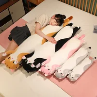 50/70/90 Funny Joy Cute Soft Long Cat Plush Toys Pause Office Nap Pillow Bed Sleep Home Decor Doll for Kids Girl Gift 1