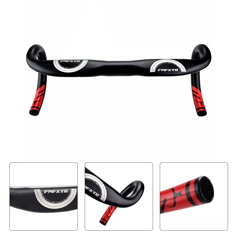 Road Bike Handlebar Aluminum Alloy Lightweight Reduce Resistance Bent Bar Strengthen Drop Bar 31.8mm Cycling Accessory