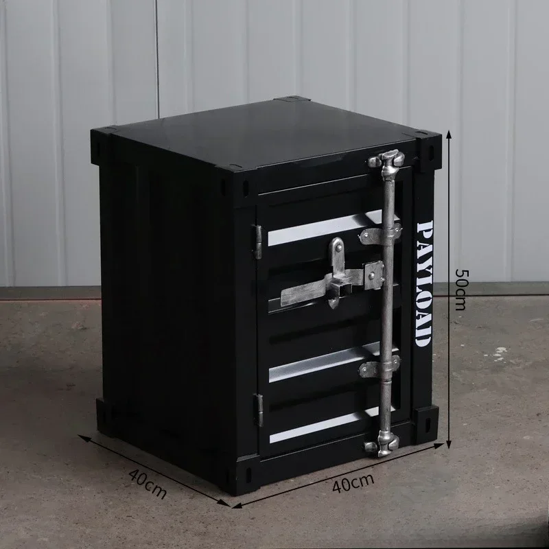 Armoire De Chevet Industrielle En Acier Et Aluminium - Design Rétro, Fait Main UK