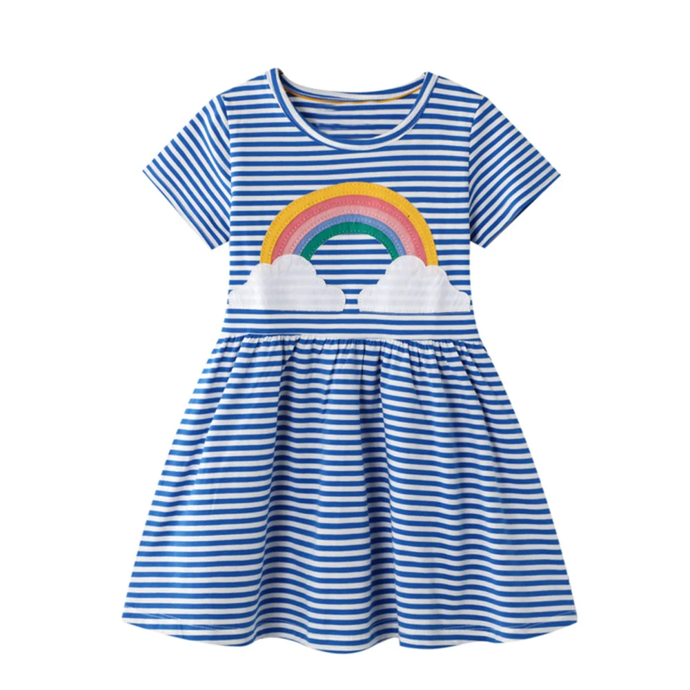 Girl Dress Long Sleeve Kids Dresses for Girls Cotton Clothes Autumn Winter Princess Party Tutu Dress Baby Unicorn Clothing