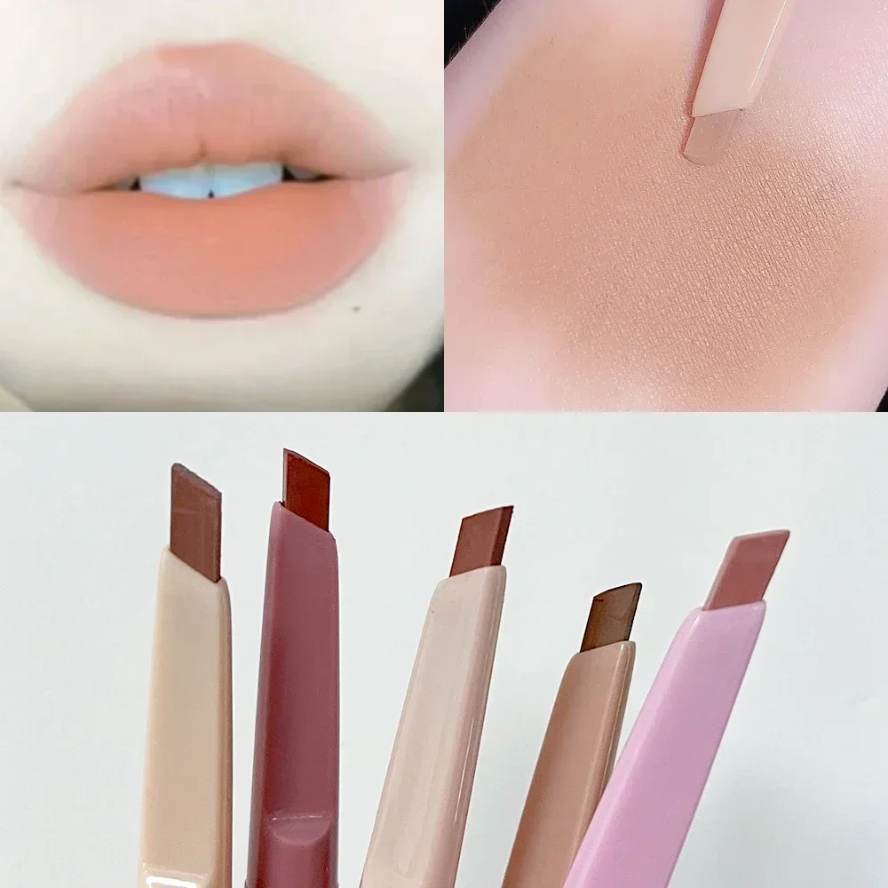 3D Lip Matte Lipliner Pencil Waterproof Sexy Red Contour Tint Lipstick Lasting Non-stick Cup Moisturising Lips Makeup Cosmetic