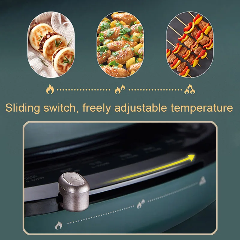 Green Electric cake pancake pot House Pancake pan fried Grilled Sandwiches Sandwiches Can be Removed Bears 4