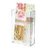1 Pc Transparent Acrylic Card Holder, Special Storage Box For Office Desk Data Catalogue Rack Single-Layer Wall-Mounted Wall 2