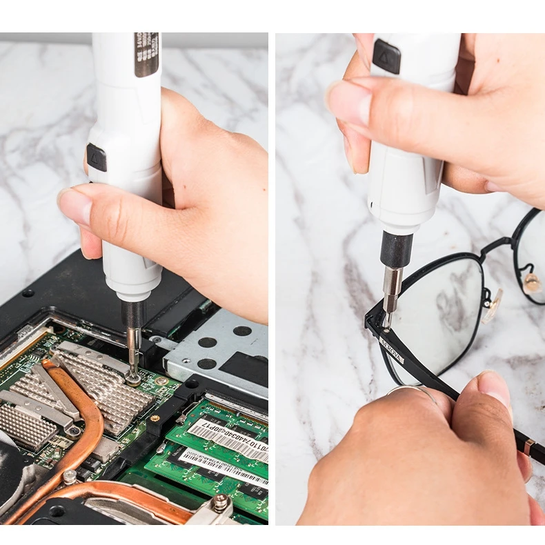 

12Pcs Portable Mini Electrical Screwdriver Set Smart Wireless Cordless Drill USB Rechargeable Shaft Screwdrivers Power Tool