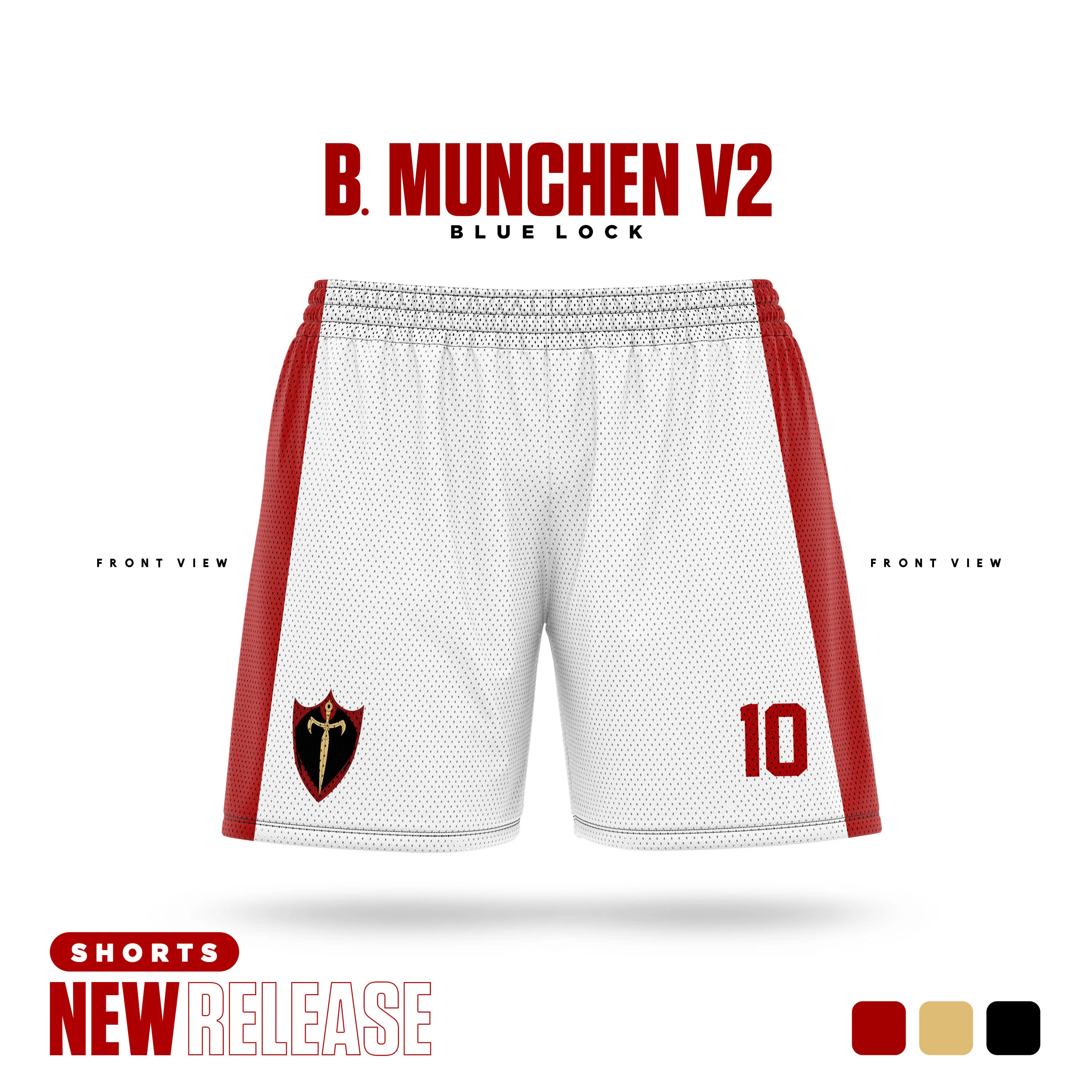 Blue Lock B. Munchen White Cartoon Anime Jersey Men Shorts Summer 2024 New Fashion Women Short Pants Sport Children Bottom 2