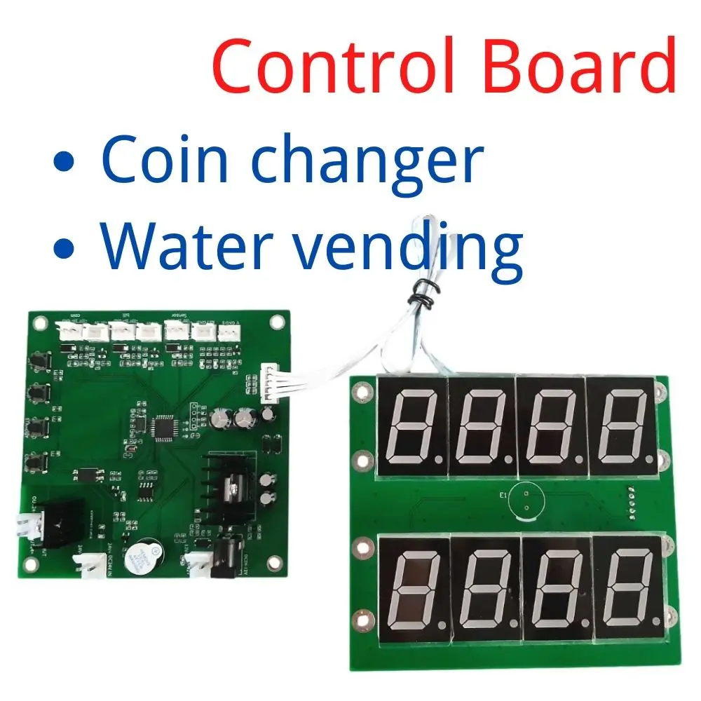 

Coin Changer Bill to Coin Control Board PCB Coin Operated Sensor Signals Control Board for Coin Changer Water Selling Machine