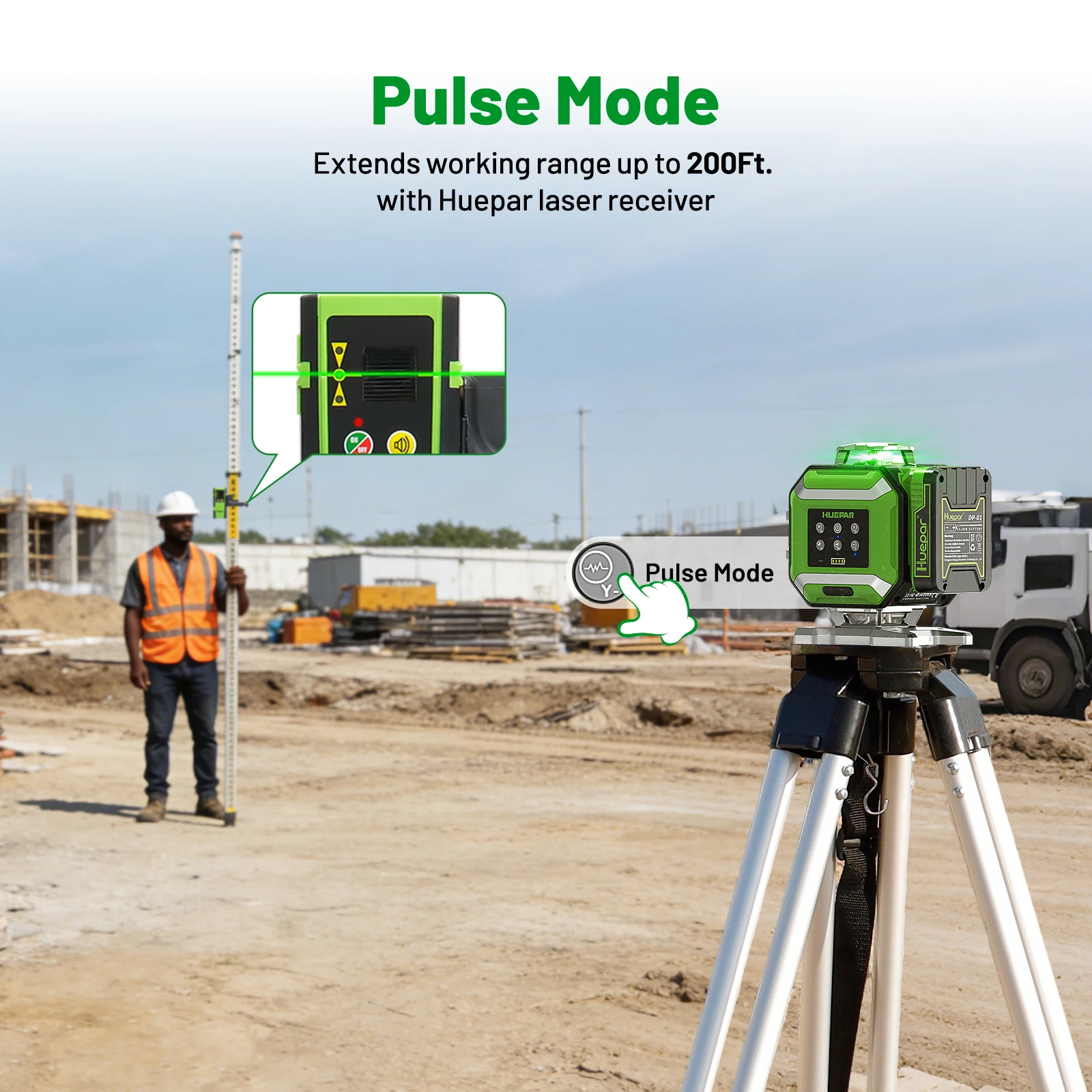 DP04CG-BT 16 Green Lines 4D Self-leveling bluetooth Control Laser Level with Lig