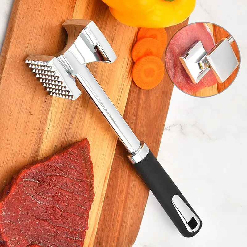 New Kitchen Tender Loose Meat Stainless Steel hammer Steak Professional Meat Hammer Tenderizer Cooking Tools Kitchenware