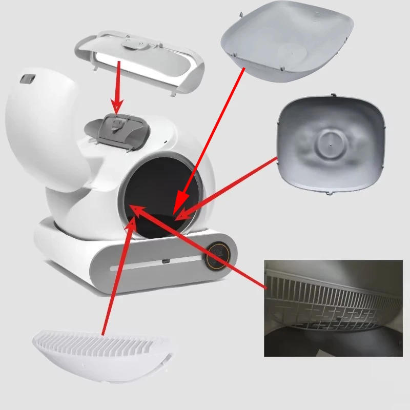 Tonepie Smart Katzentoiletten Tipro X30 Zubehör Sandleitblech Katzentoilette Abnehmbarer Filtersieb Heimtierprodukte Zubehör