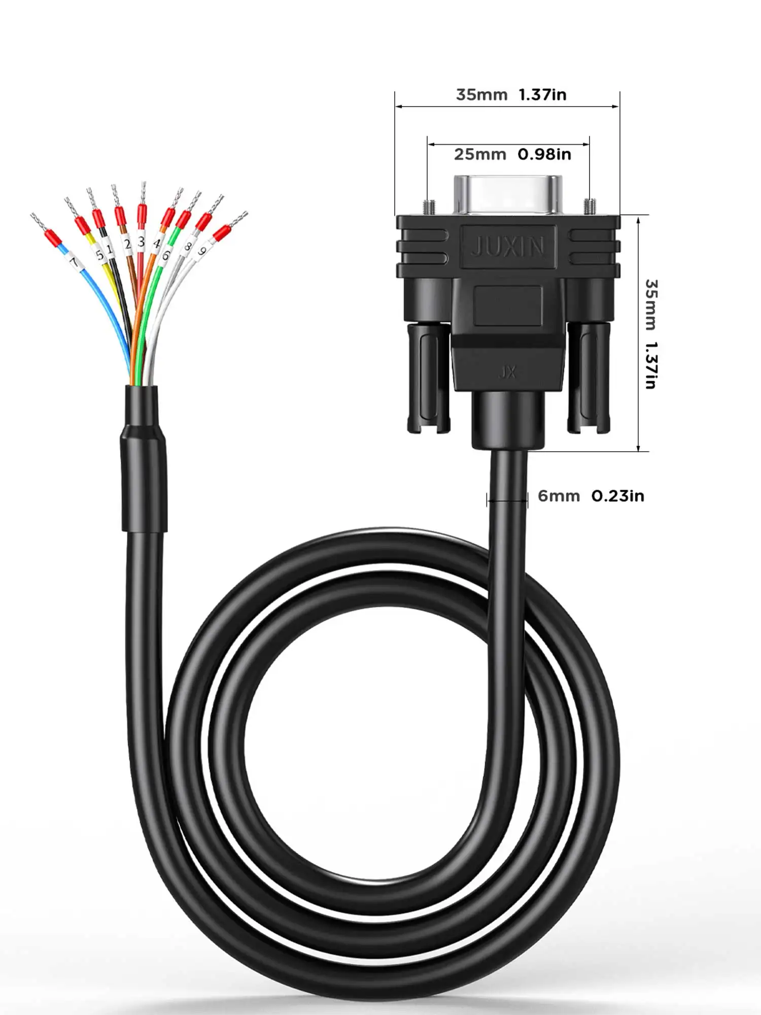 Cabo Serial com Marcador de Cabo, 37Pin