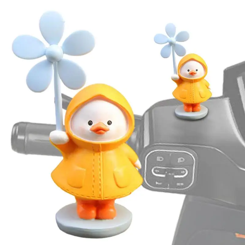 

Resin Bicycle A Variety Of Cartoon Handlebars Propeller Decorations Cute Duck With Pinwheel Bicycle Helmet Accessories Helmets