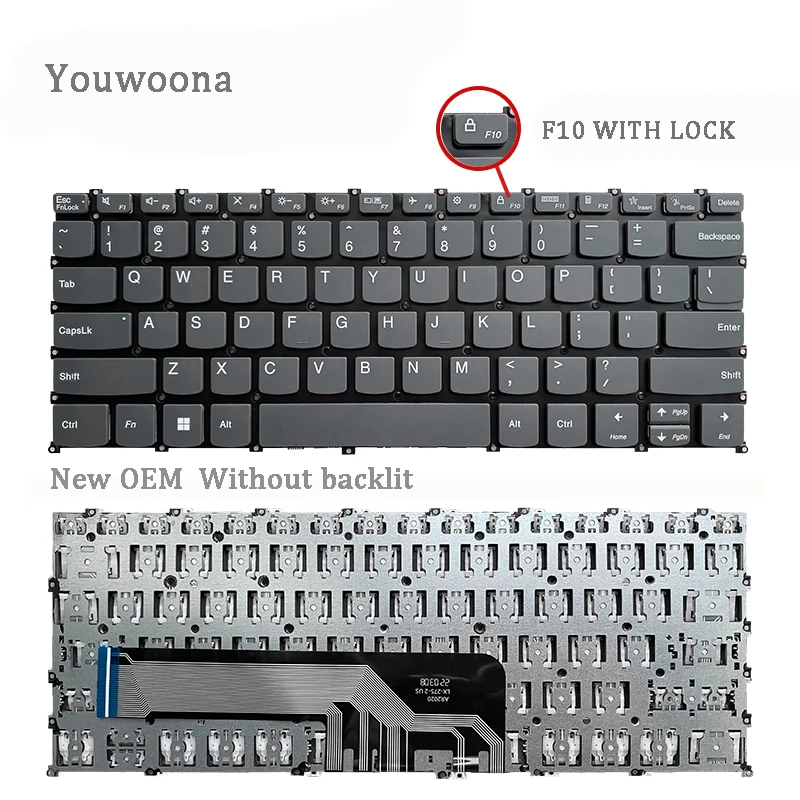 Teclado Original do Portátil para Lenovo Ideapad Flex Flex5 14are05 Flex 14iil05 514are05 Novo - Imagem 4