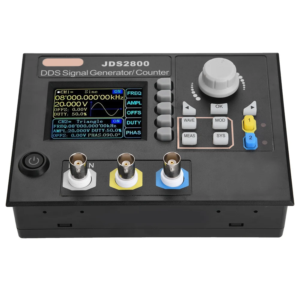 JDS2800 Signal Generator 60MHz Dual channel DDS Function Arbitrary Waveform Signal Generator Software AC100-240V