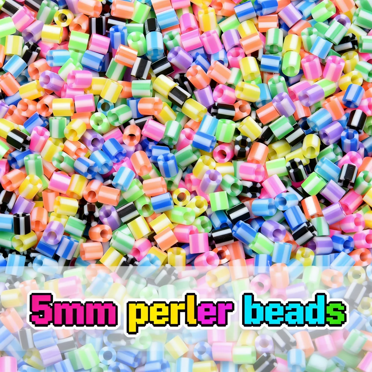 새로운 색상 5mm 1000pcs 아이언 비즈 어린이용 하마 비즈 퓨즈 비즈 Diy 퍼즐 미디 펄러 비즈 품질 선물