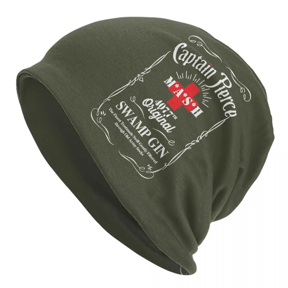 

Mash 4077 Original Swamp Gin Cap M*A*S*H Goth Autumn Winter Outdoor Skullies Beanies Hats Spring Warm Dual-use Bonnet Hat