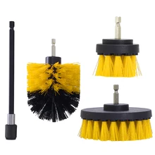 

4Pcs Drill Brush Cleaner Kit Car Tire Rim Scrubber Cleaning Brush Car Detailing Drill Kit Bathroom Bathtub Car Cleaning Tool